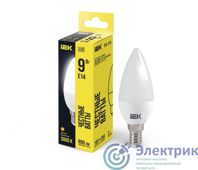Фото IEK LLE-C35-9-230-30-E14