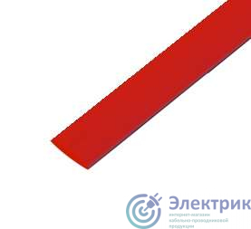 Трубка термоусадочная 6.0/3.0 1м красн. Rexant 20-6004