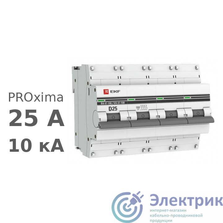 Фото EKF mcb47100-4-25D-pro