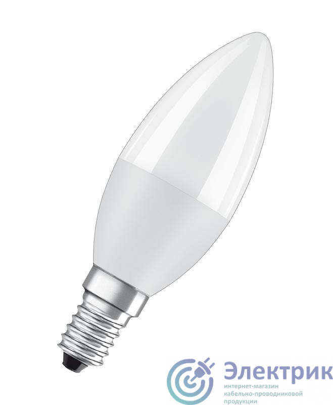 Лампа светодиодная LED Value LVCLB60 7SW/840 7Вт свеча матовая E14 230В 10х1 RU OSRAM 4058075578944