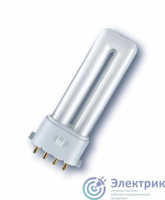 Лампа люминесцентная компакт. DULUX S/E 9W/830 2G7 OSRAM 4050300589398