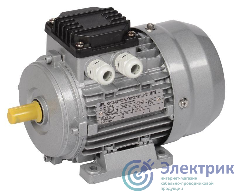 Электродвигатель АИР DRIVE 3ф 56A2 220/380В 0.18кВт 3000об/мин 1081 IEK DRV056-A2-000-2-3010