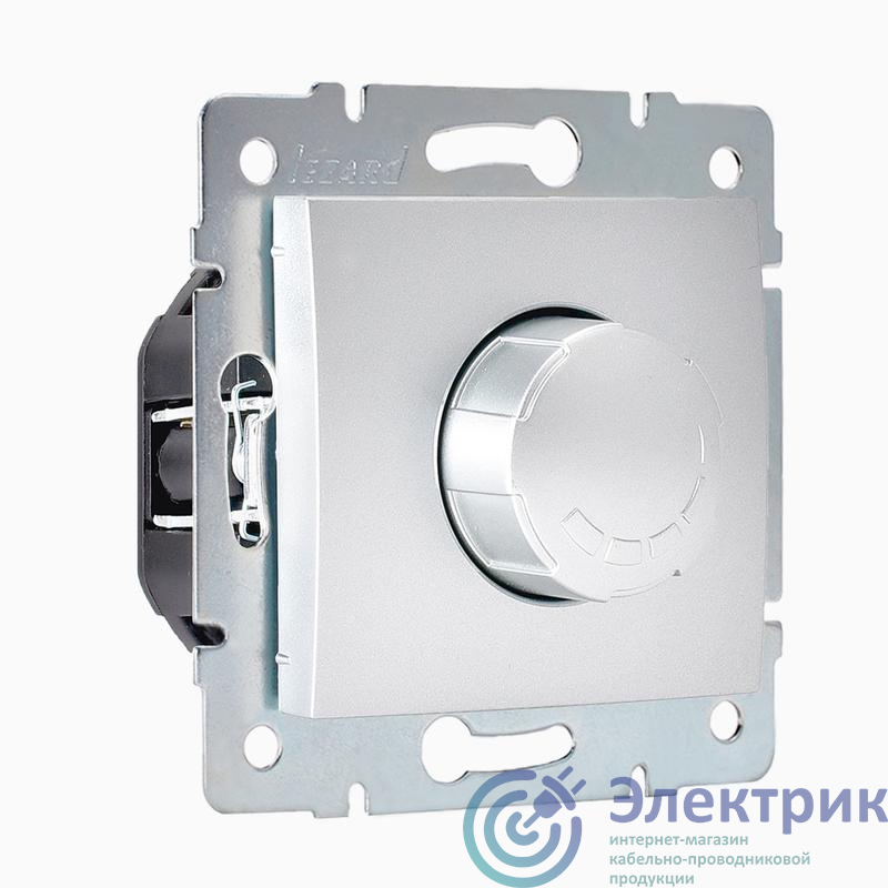 Механизм светорегулятора СП 1000Вт Karina матов. серебр. LEZARD 707-4388-157