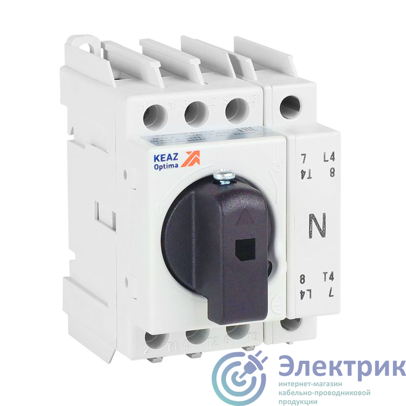 332071 | Выключатель-разъединитель 4п 16А OptiSwitch DI-16-4 КЭАЗ