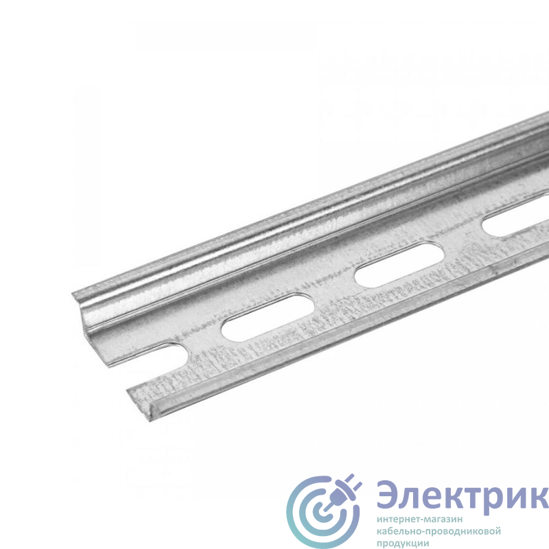 PR08.25054 | DIN-рейка перфорированная L225 0.8мм оцинк. (уп.10шт) Промрукав