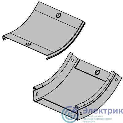 Угол для лотка вертикальный внутренний 45град. 80х80 CS 45 DKC 36741