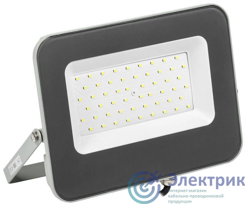 Прожектор светодиодный СДО 07-50 50Вт 6500К IP65 сер. IEK LPDO701-50-K03