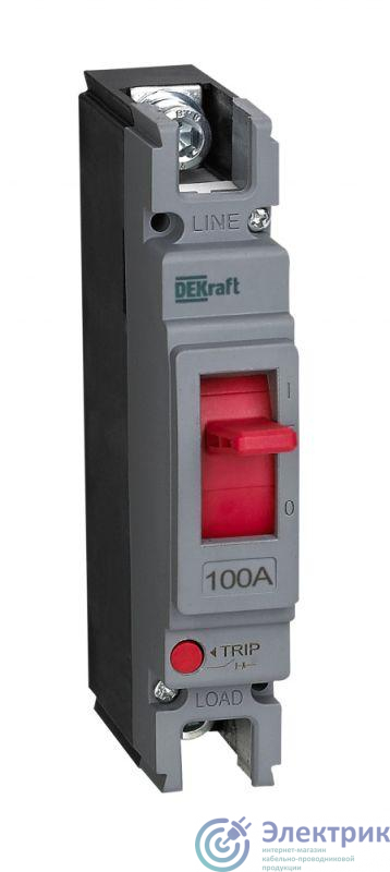 Выключатель автоматический 1п 100А 20кА DEKraft 28018DEK