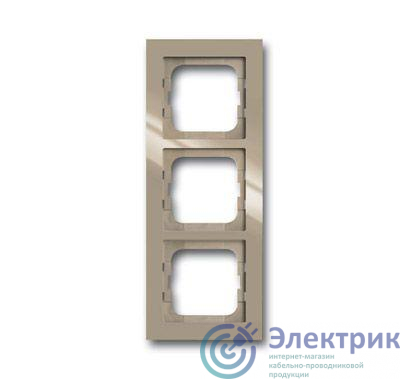 Рамка 3-м Axcent maison-beige ABB 2CKA001754A4483