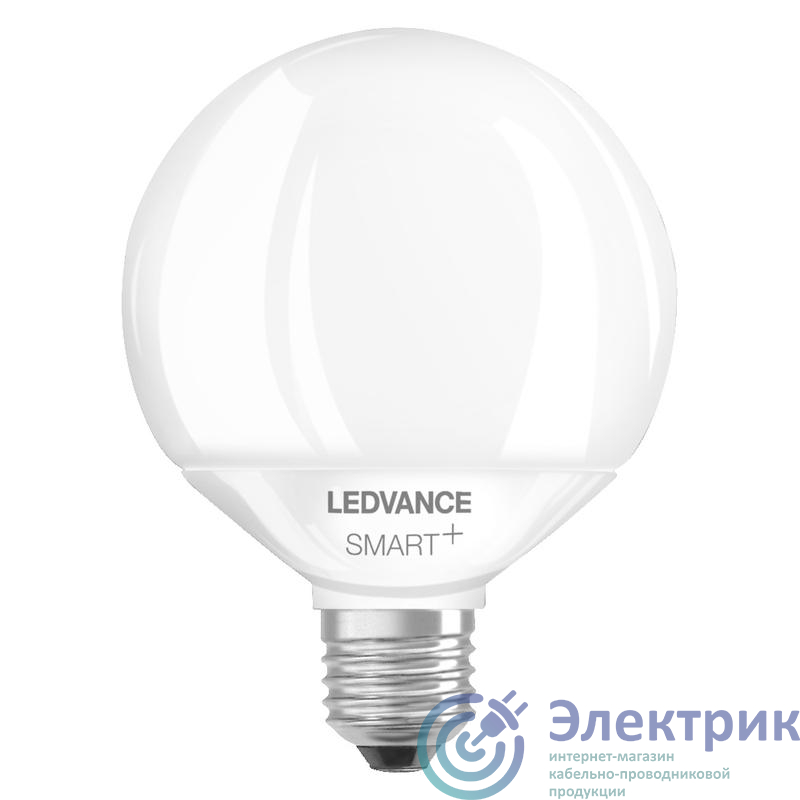 Лампа светодиодная SMARTWIFIG95100 16W 230V TW SMART+ Deco 16Вт 2700...6500К (регулируемая цветовая температура). E27 1521лм Deco угол пучка 200град. 220-240В диммир. (замена 100Вт) матов. стекло LEDVANCE 4058075609594