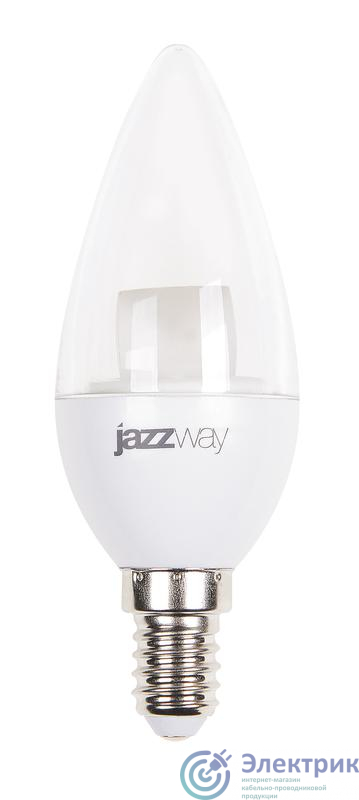 Лампа светодиодная PLED-SP 7Вт C37 свеча 4000К нейтр. бел. E14 540лм 230В clear CL JazzWay 2853127