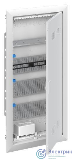 Шкаф мультимедийный с дверью с вентиляционными отверстиями и DIN-рейкой UK640MV (4 ряда) ABB 2CPX031392R9999