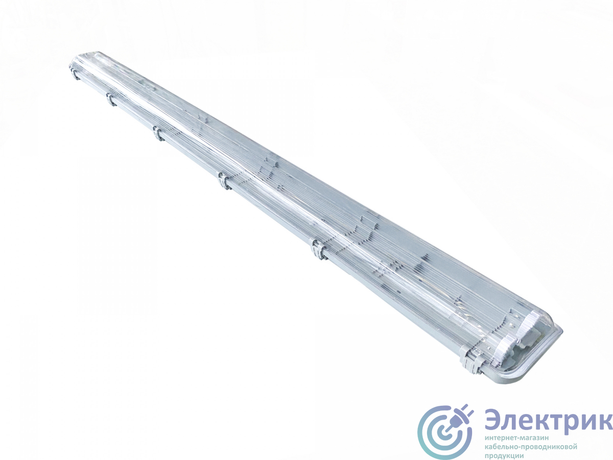 909447212 | Светильник влагозащитный СПП-Т8-G13 Lite G13 IP65 1275х110х60мм ДСП линейный для LED ламп 2х1200мм GAUSS 