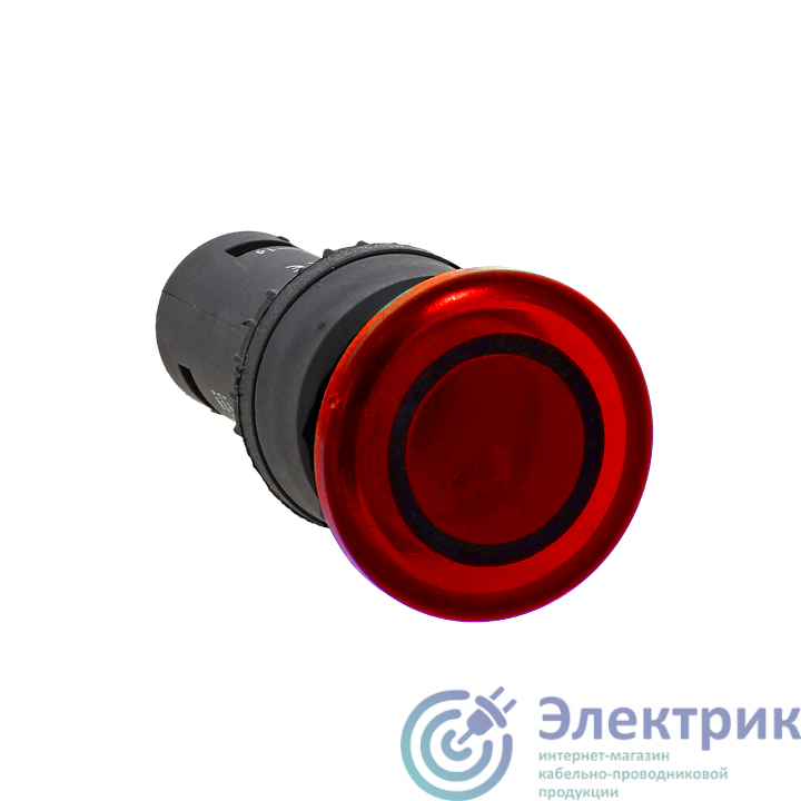 Кнопка "Грибок" SW2C-MD NO+NC 24В с подсветкой красн. PROxima EKF sw2c-md-rr-24