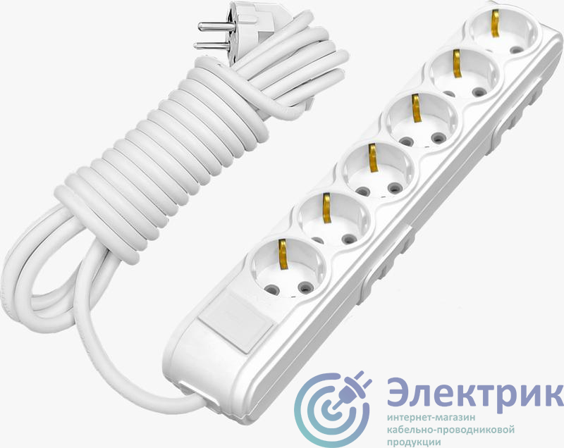 35 01 1006 405 | Удлинитель 6х5мс защитой от детей MOTTO с/з ARVIA