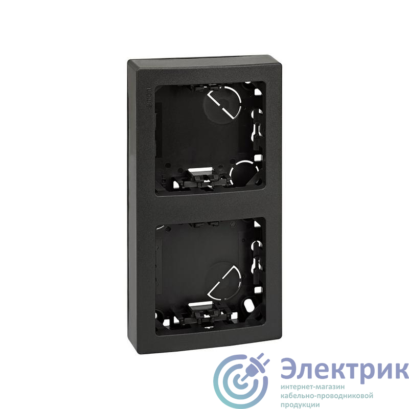 73621-62 | Рамка 2-м Simon73 Loft 75х146мм верт. графит Simon