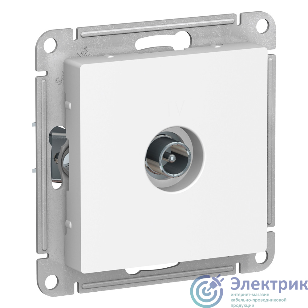 ATN000191 | Розетка телевизионная оконечная TV AtlasDesign 1дБ механизм бел. SE