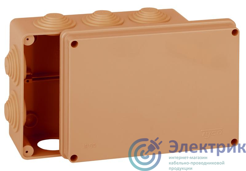 Коробка распределительная ОП Тусо для 200х140х75мм не распр. горение HF Ruvinil 67055НГ-10-09