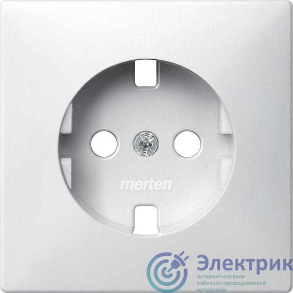 Плата центральная 1-м СП Merten IP20 без устройства защиты для механизма розетки Schuko полярн. бел. SchE MTN2331-4019