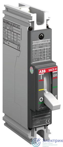 Выключатель автоматический модульный 1п 25кА A1C 125 TMF 25-400 1p F F ABB 1SDA070256R1