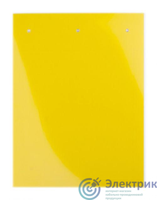 Табличка полужесткая для маркировки оболочек клейкое основание ПВХ желт. (уп.10шт) DKC TASE60100AY