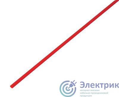 Трубка термоусадочная 6.0/3.0 (уп.100м) красн. Rexant 49-0604