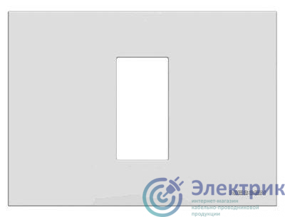 Рамка 1мод. Zenit итал. станд. серебристый ABB 2CLA247100N1301