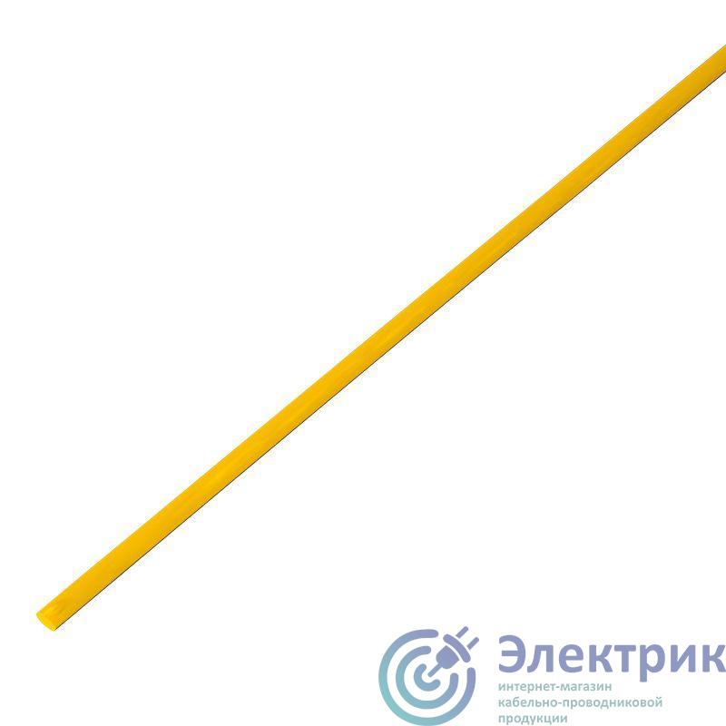 Трубка термоусадочная 4.0/2.0мм желт. 1м (уп.50шт) PROCONNECT 55-0402