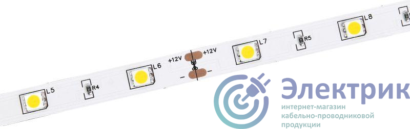 Лента светодиодная LED LSR-5050WW30-7.2-IP20-12В (уп.5м) IEK LSR2-1-030-20-3-05
