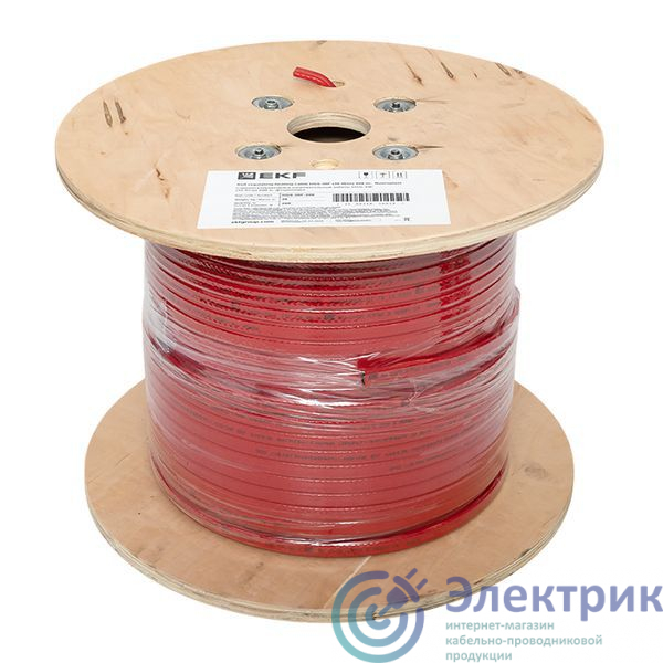 HSS-30F-200 | Кабель нагревательный саморег. HSS-30F 30Вт/м фторопласт 200м EKF 