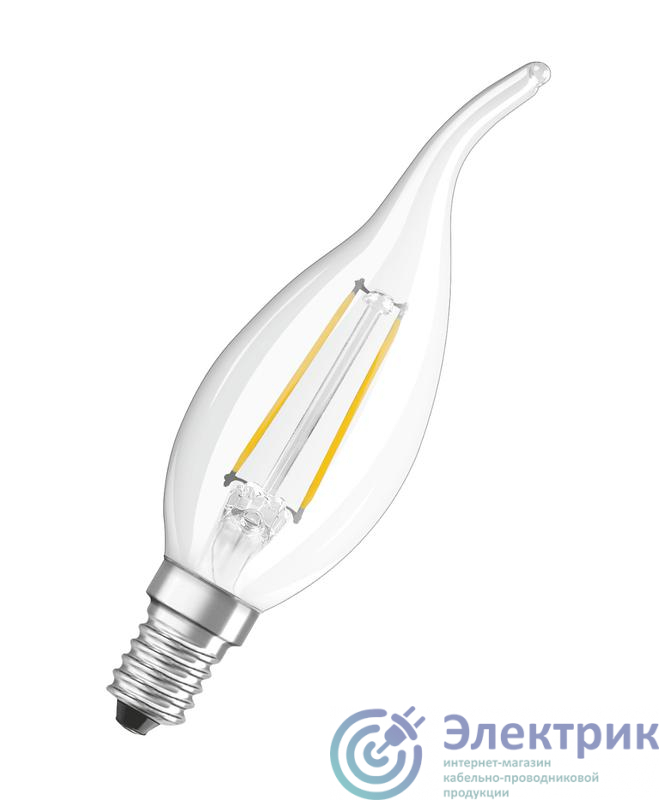 Лампа светодиодная филаментная LS CL BA60 CL 5W/827 FIL E14 230В OSRAM 4058075212336