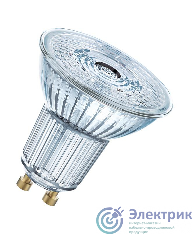 Лампа светодиодная PARATHOM PRO PAR16 350лм 6Вт 2700К тепл. бел. GU10. PAR16 угол пучка 36град. 220-240В диммир. (замена 50Вт) прозр. стекло OSRAM 4058075608450