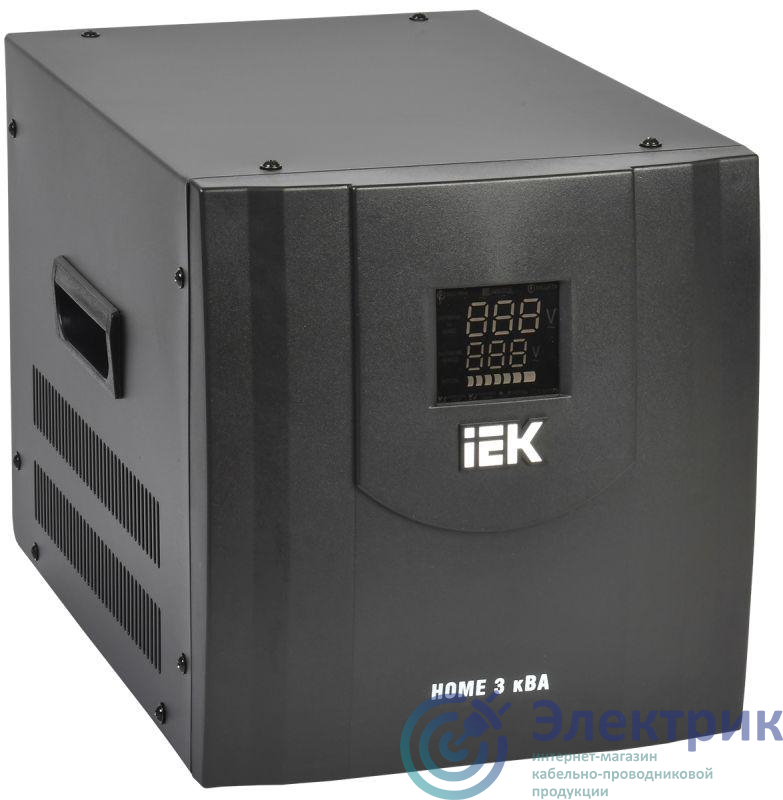 Стабилизатор напряжения HOME СНР 1/220 3кВА переносной IEK IVS20-1-03000
