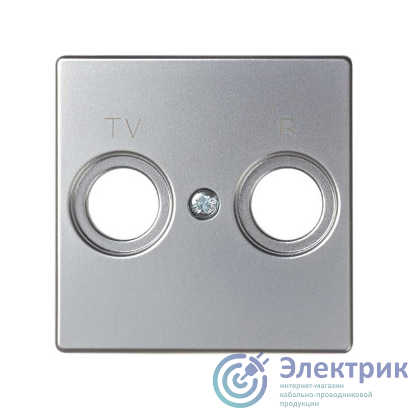 82053-33 | Накладка розетки R-TV Simon82 алюм.