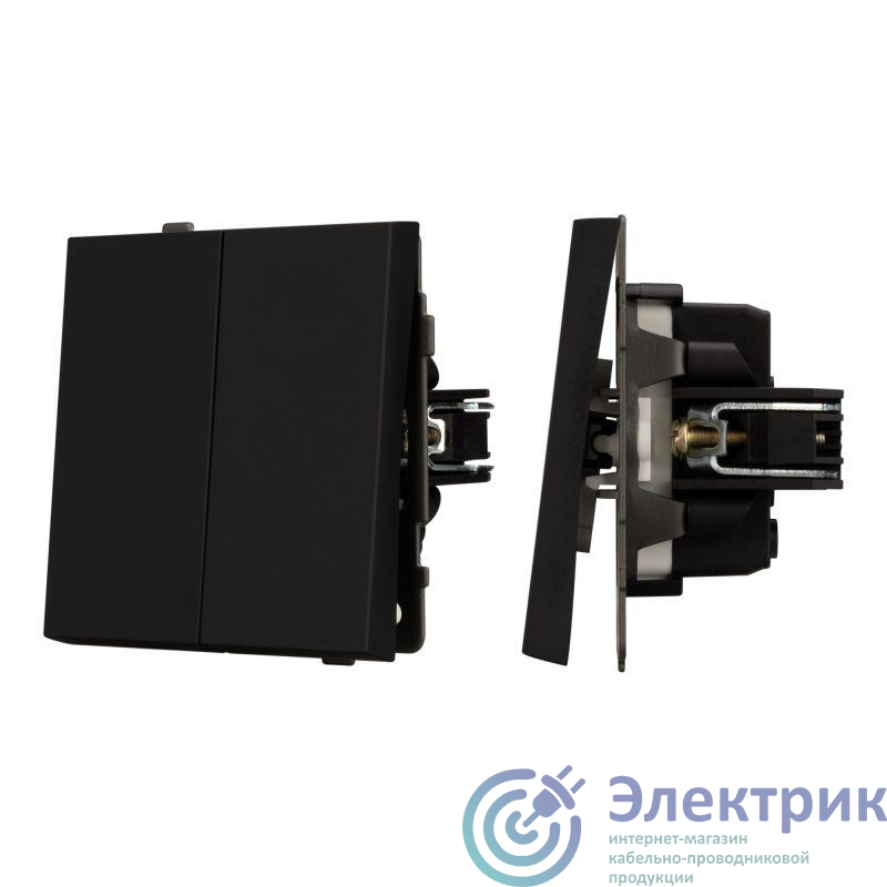 054559 | Выключатель управления шторами SWT-TENDO-MKR2-SFPL-BK 10А 230В механизм Arlight