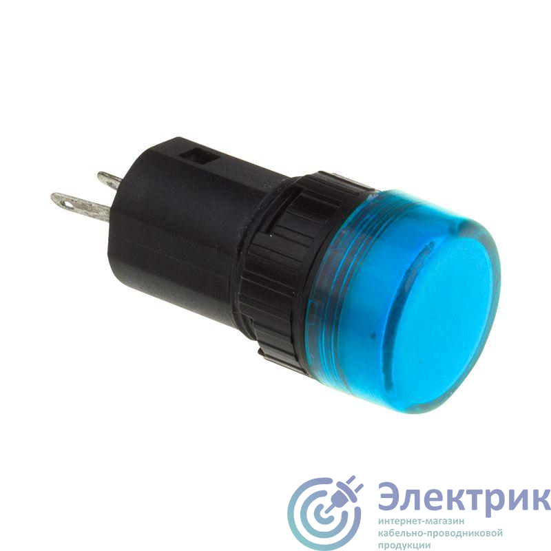 Индикатор d16 220В син. LED (RWE) Rexant 36-3371