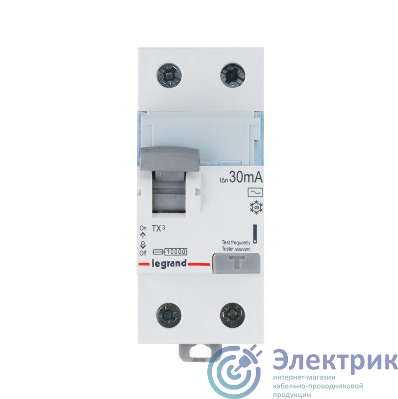Выключатель дифференциального тока (УЗО) 2п 40А 300мА тип AC TX3 Leg 403039