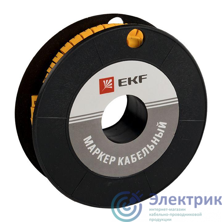 Маркер каб. 6.0кв.мм "L" (ЕС-3) (уп.350шт) PROxima EKF plc-KM-6-L