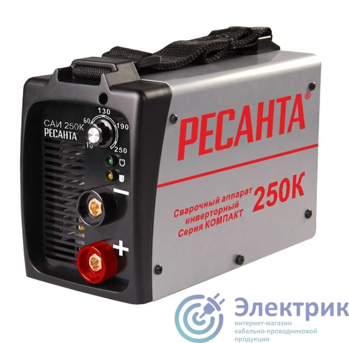 Инвертор сварочный САИ-250К 250А d6 140-240В IP21 (компактный) Ресанта 65/38
