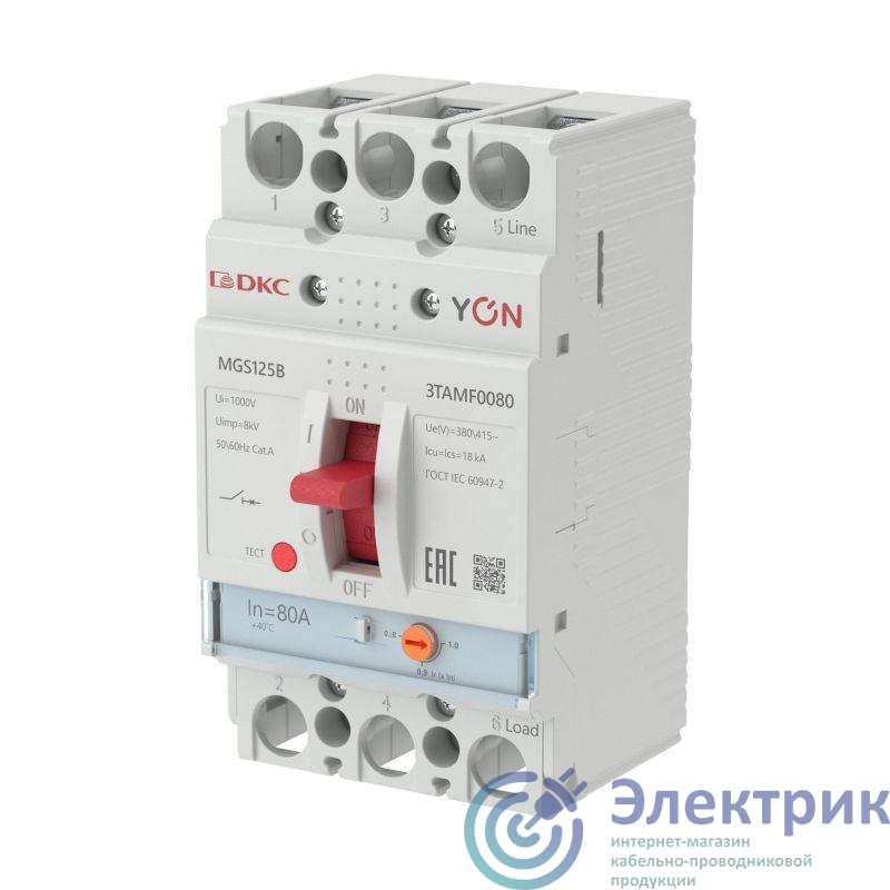 Фото YON (группа DKC) MGS125B-3TAMF0080