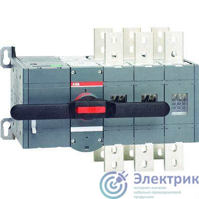 Рубильник реверсивный 3п OTM1600E3CM230C до 1600А с мотор. приводом ABB 1SCA112678R1001