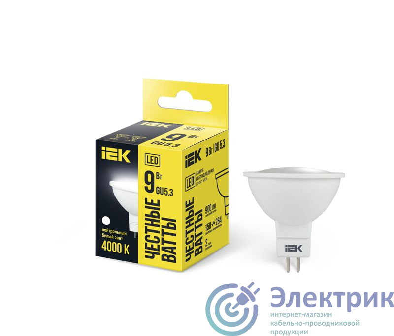 Фото IEK LLE-MR16-9-230-40-GU5