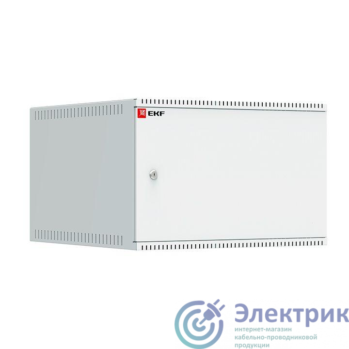 Шкаф телекоммуникационный Astra A ШТН 6U 600х650 настенный дверь металл Basic EKF ITB6M650