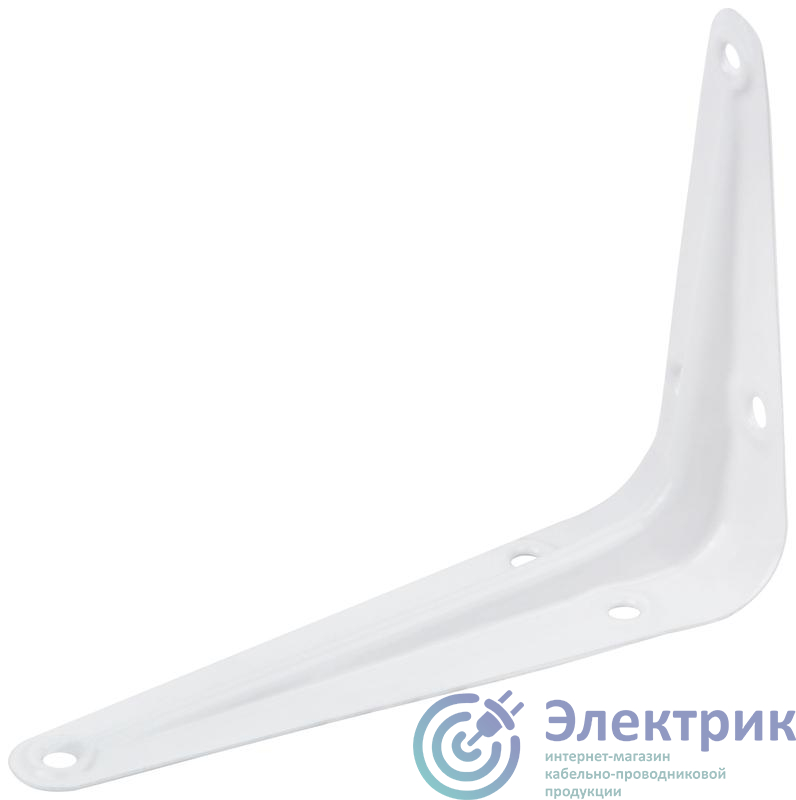 66001 | Уголок-кронштейн 75х100мм (0.7мм) бел. FIT