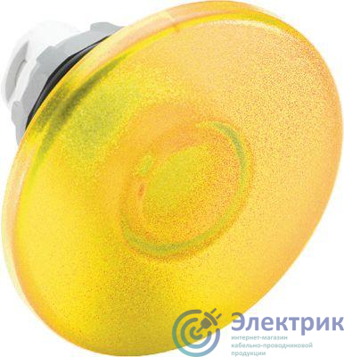 Кнопка MPM2-21Y "ГРИБОК" без фикс. с подсветкой 60мм желт. (только корпус) ABB 1SFA611125R2103