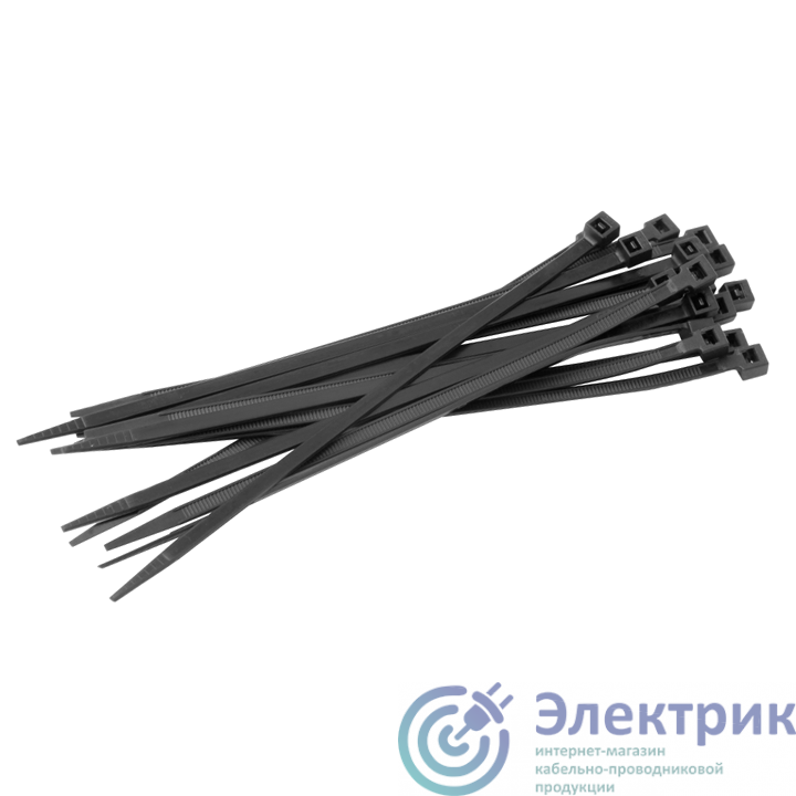 Хомут кабельный 2.5х160 нейл. черн. (уп.100шт) EKF plc-cb-2.5х160