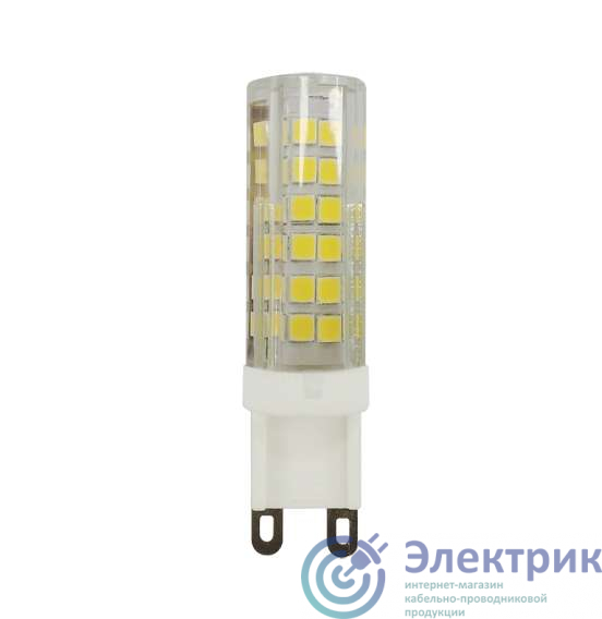 Лампа светодиодная PLED-G9 9Вт капсульная 2700К тепл. бел. G9 590лм 175-240В JazzWay 5001039