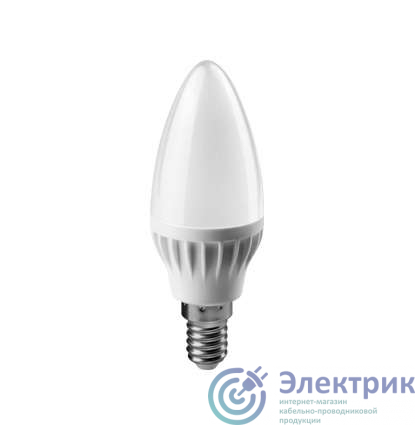 Лампа светодиодная 61 128 OLL-C37-8-230-6.5K-E14-FR 8Вт ОНЛАЙТ 61128