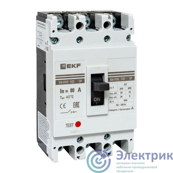 Фото EKF mccb99-100-80m