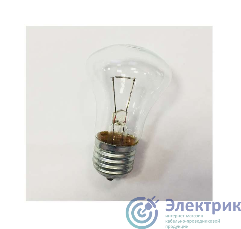 Лампа накаливания МО 40Вт E27 12В (100) КЭЛЗ 8106001
